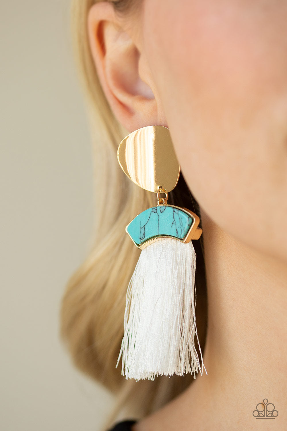 Paparazzi Accessories Insta Inca - Blue Earrings - Lady T Accessories