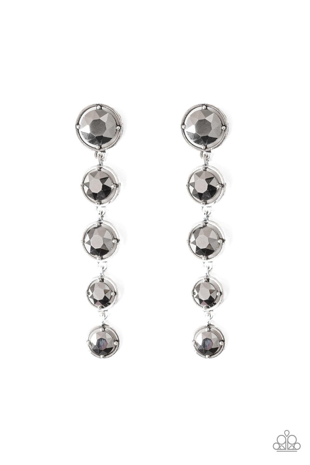 Paparazzi Accessories Drippin In Starlight - Silver Earrings - Lady T Accessories
