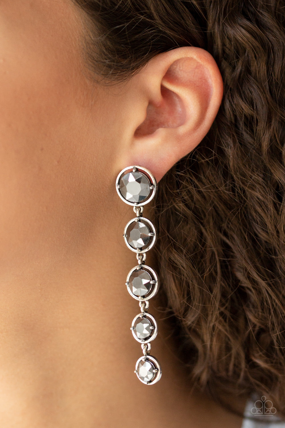 Paparazzi Accessories Drippin In Starlight - Silver Earrings - Lady T Accessories