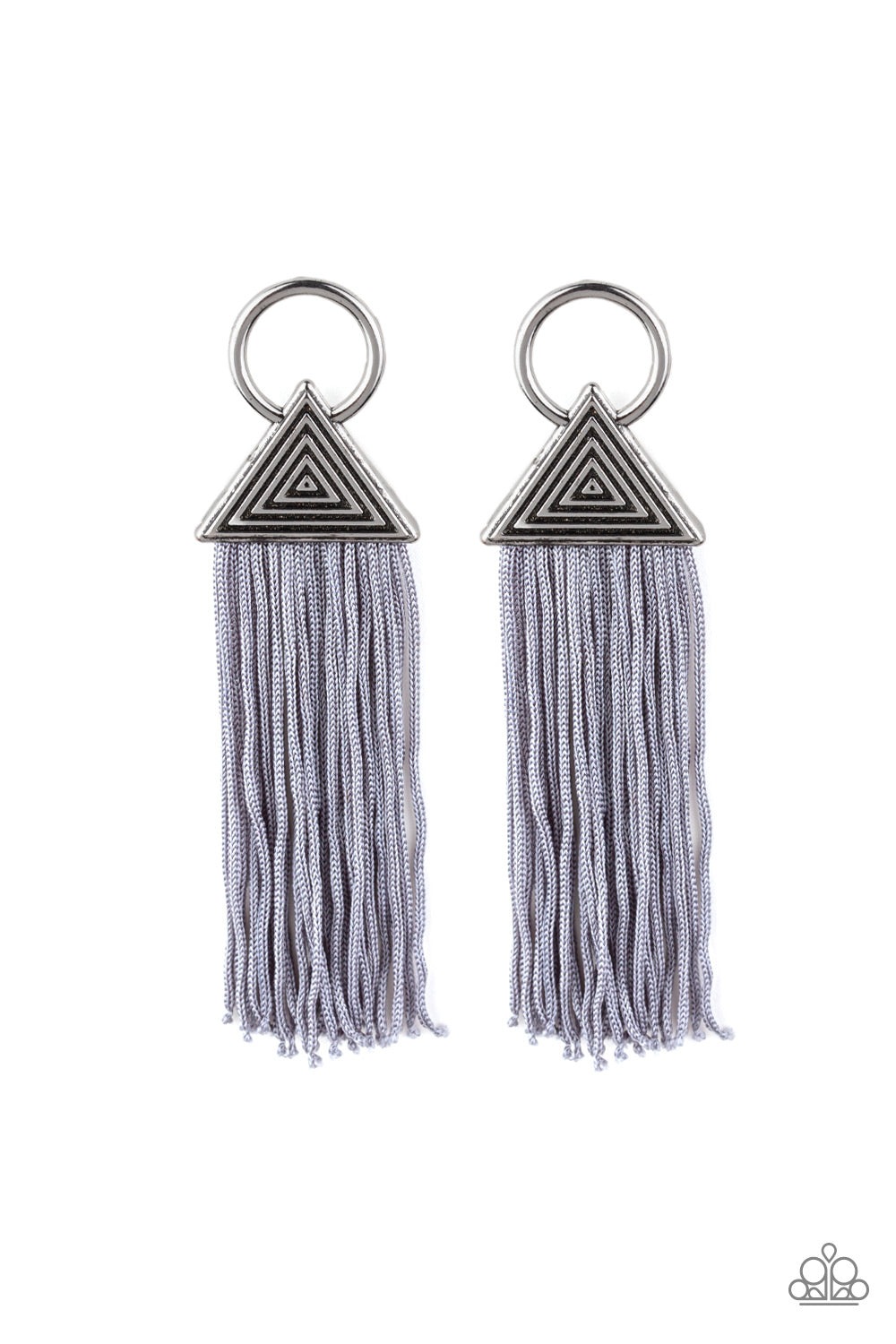 Paparazzi Accessories Oh My GIZA - Silver Earrings - Lady T Accessories