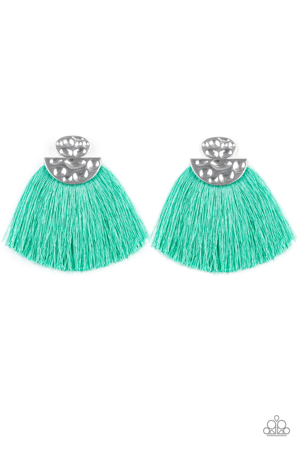 Paparazzi Accessories Make Some Plume - Green Earrings - Lady T Accessories