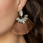 Paparazzi Accessories Formal Flair - Brown Earrings - Lady T Accessories