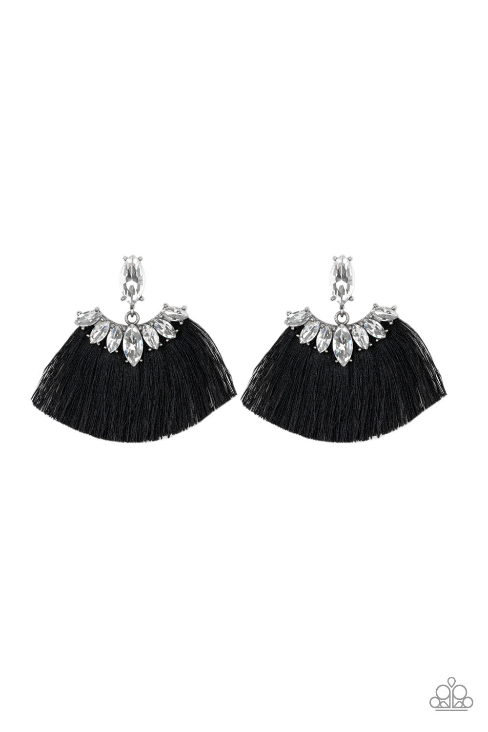 Paparazzi Accessories Formal Flair - Black Earrings - Lady T Accessories