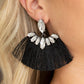 Paparazzi Accessories Formal Flair - Black Earrings - Lady T Accessories