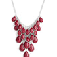 Paparazzi Accessories Shop Til You TEARDROP - Red Necklaces - Lady T Accessories