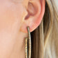 Paparazzi Accessories Globetrotting Glitter - Brass Hoop Earrings - Lady T Accessories