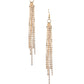 Paparazzi Accessories Center Stage Status Gold Earrings - Lady T Accessories