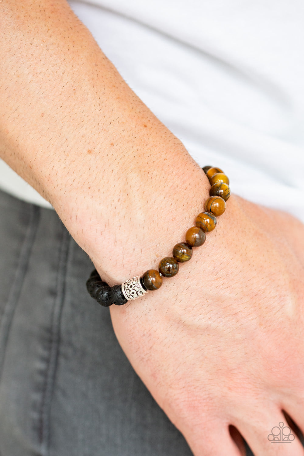 Paparazzi Accessories Take it Easy - Brown Urban Bracelets - Lady T Accessories