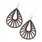 Paparazzi Accessories Coachella Chill - Brown Wood Earrings - Lady T Accessories
