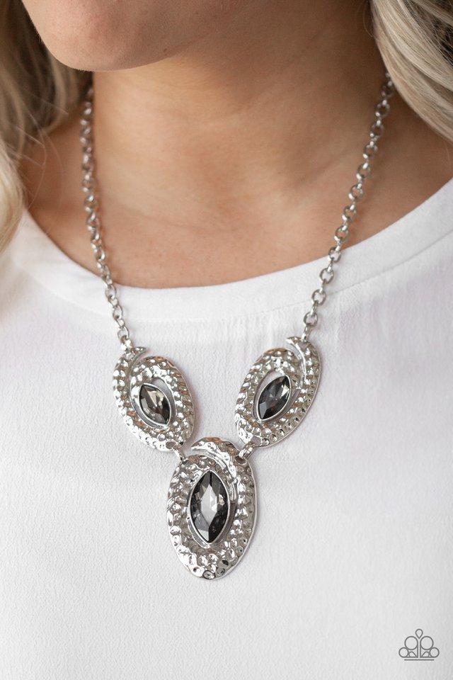 Paparazzi Accessories Metro Mystique - Silver Necklaces - Lady T Accessories