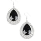 Paparazzi Accessories All Rise for Her Majesty - Black Earrings - Lady T Accessories