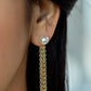 Paparazzi Accessories Rebel Refinement - Gold Earrings - Lady T Accessories