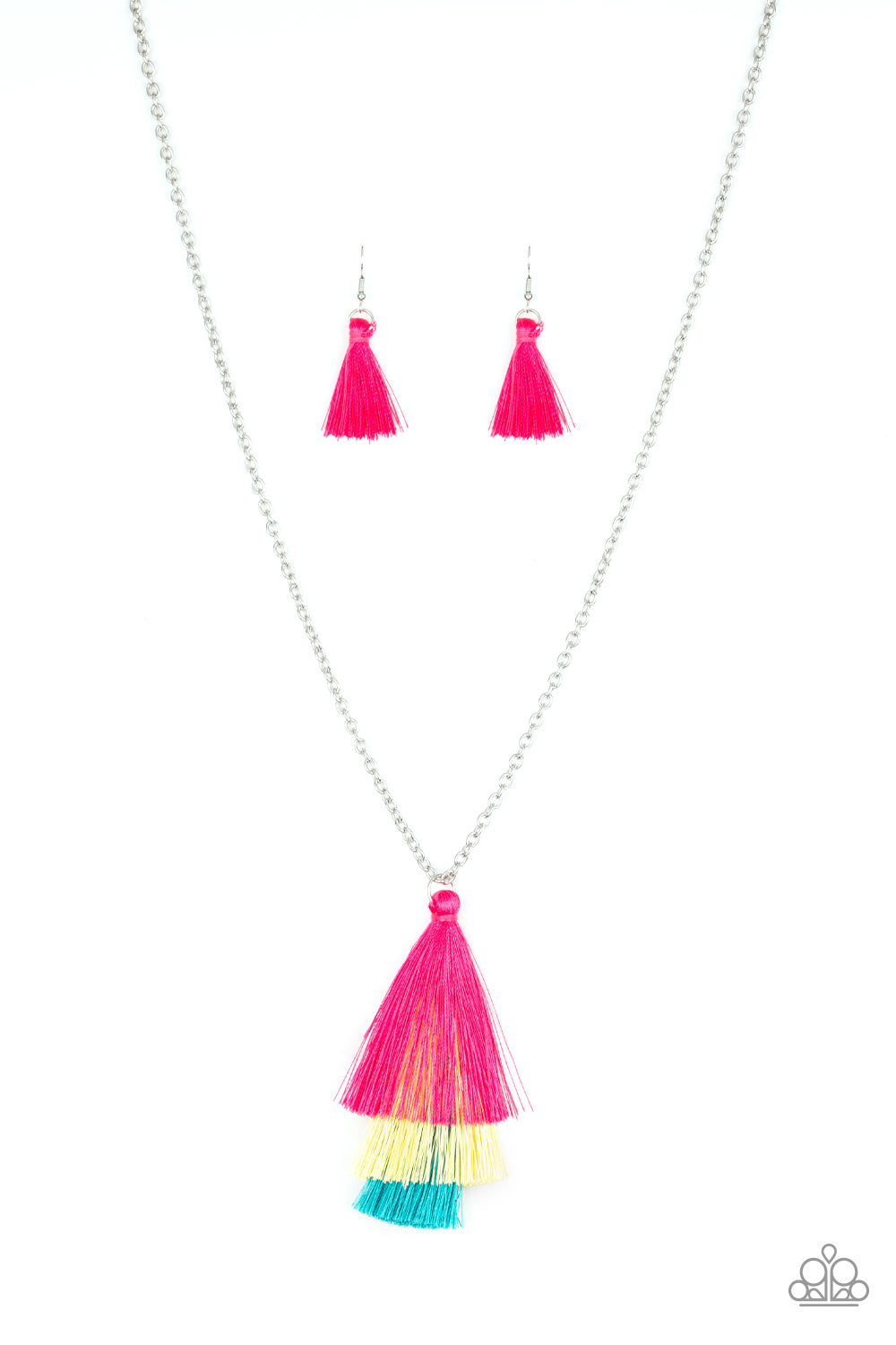 Paparazzi Accessories Triple the Tassel - Multi Necklaces - Lady T Accessories