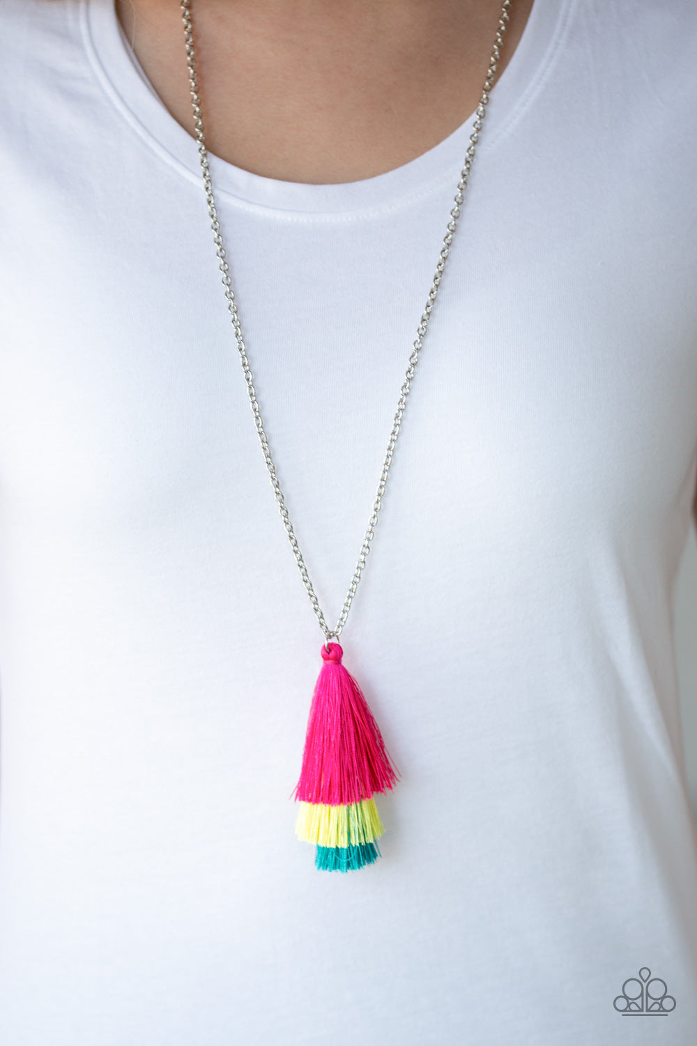 Paparazzi Accessories Triple the Tassel - Multi Necklaces - Lady T Accessories