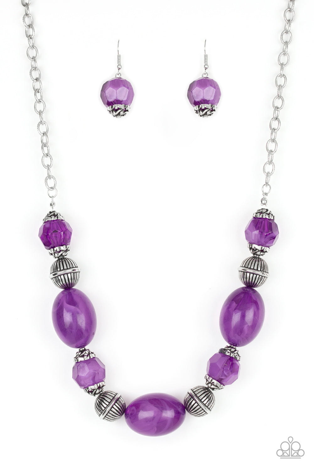 Paparazzi Accessories Ice Melt - Purple Necklaces - Lady T Accessories