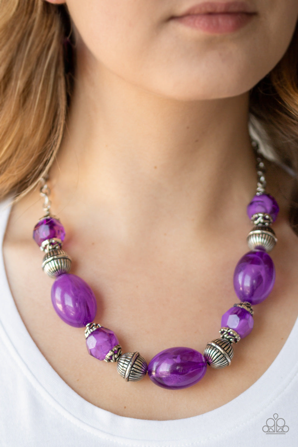 Paparazzi Accessories Ice Melt - Purple Necklaces - Lady T Accessories