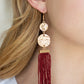 Paparazzi Accessories Lotus Gardens - Red Earrings - Lady T Accessories