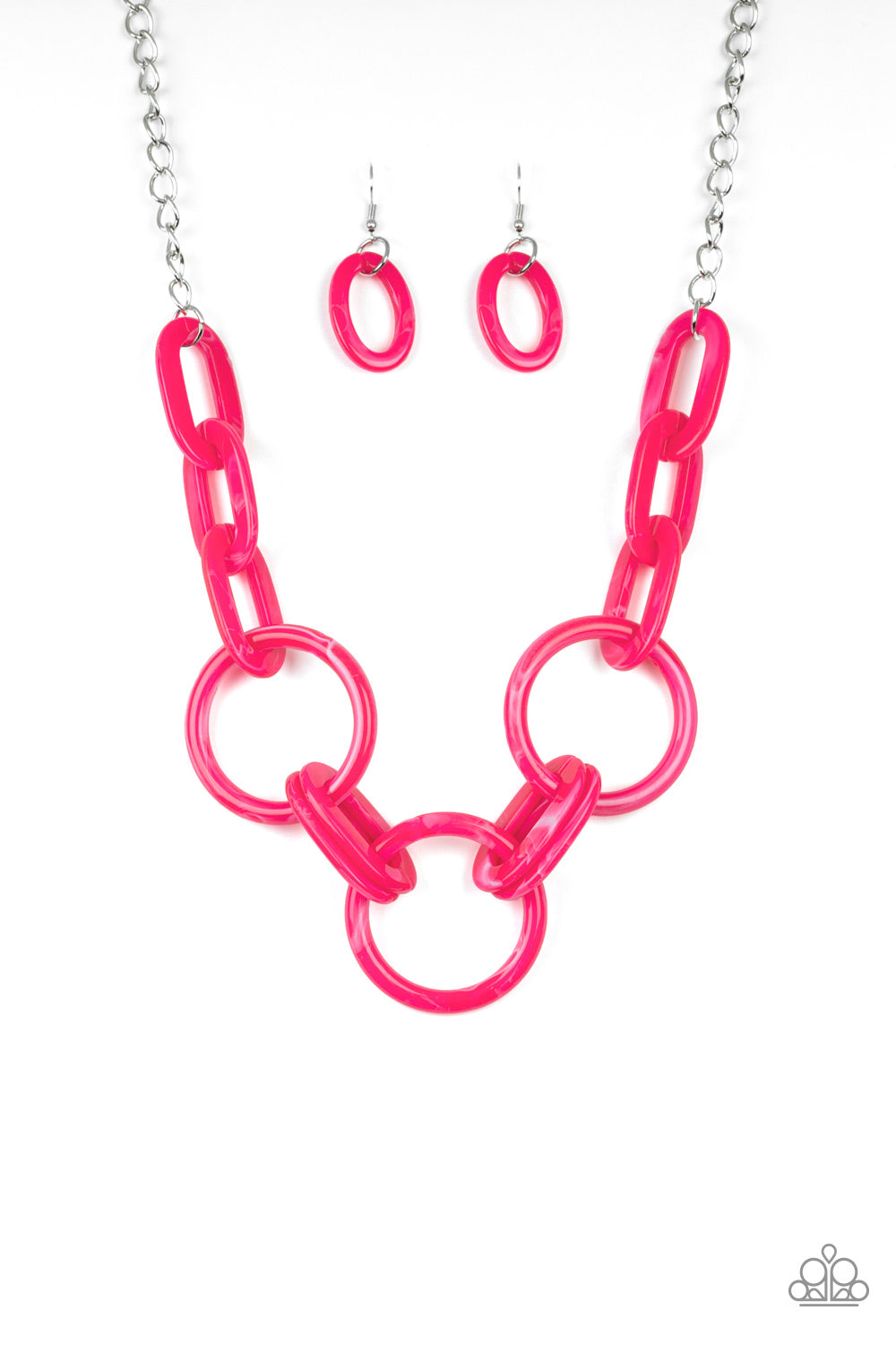Paparazzi Accessories Turn Up the Heat - Pink Necklaces - Lady T Accessories