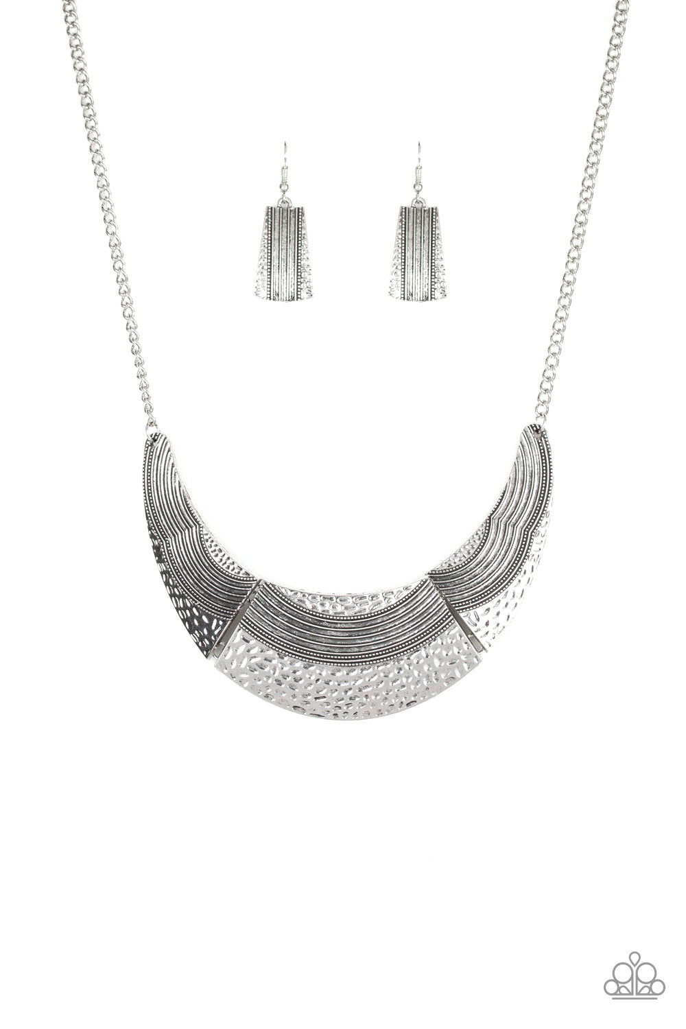 Paparazzi Accessories Utterly Untamable - Silver Necklaces - Lady T Accessories