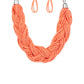 Paparazzi Accessories The Great Outback - Orange Seedbead Necklaces - Lady T Accessories