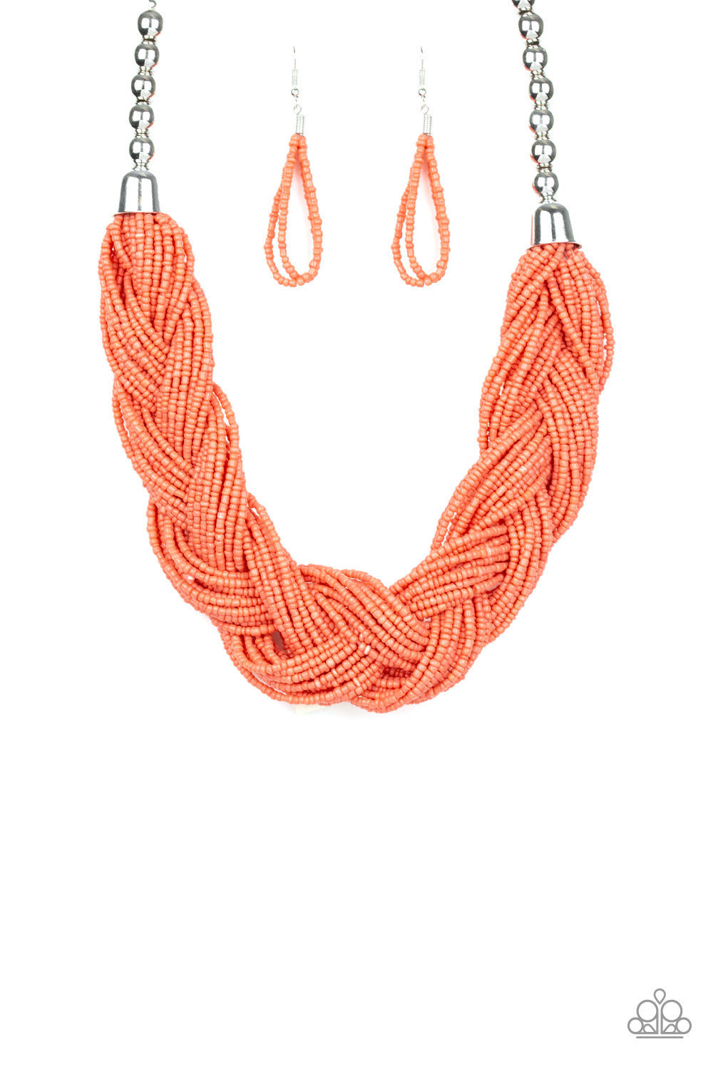Paparazzi Accessories The Great Outback - Orange Seedbead Necklaces - Lady T Accessories