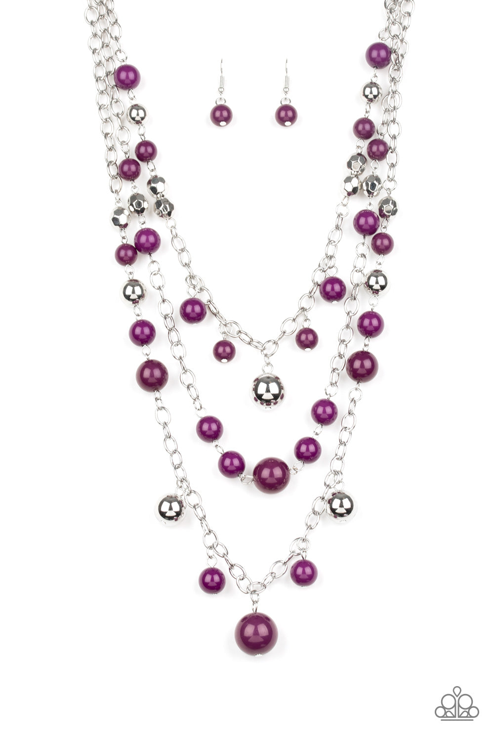 Paparazzi Accessories The Partygoer Purple Necklaces - Lady T Accessories