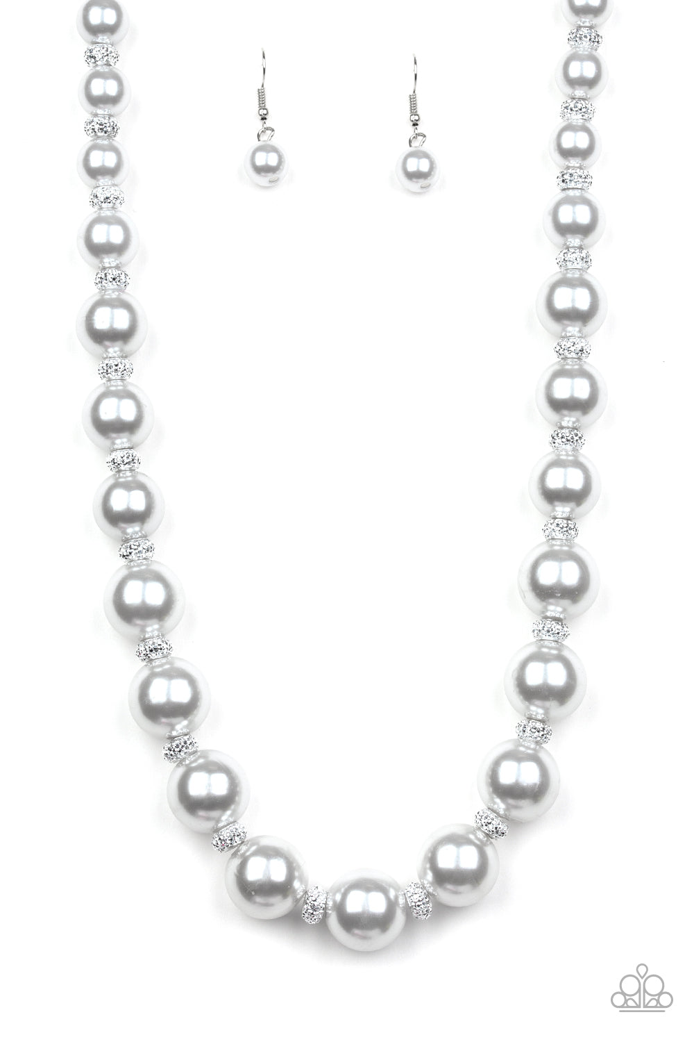 Paparazzi Accessories Uptown Heiress - Silver Necklaces - Lady T Accessories