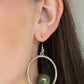 Paparazzi Accessories Solitare REFINEMENT - Green Earrings - Lady T Accessories