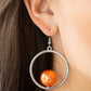 Paparazzi Accessories Solitaire REFINEMENT - Orange Earrings - Lady T Accessories