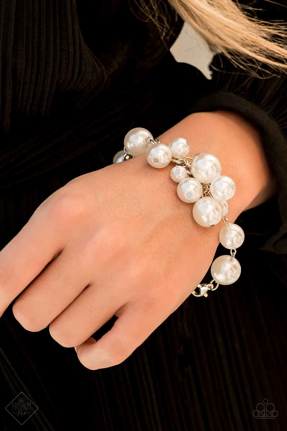 Paparazzi Accessories Girls in Pearls - White Bracelets  - Lady T Accessories