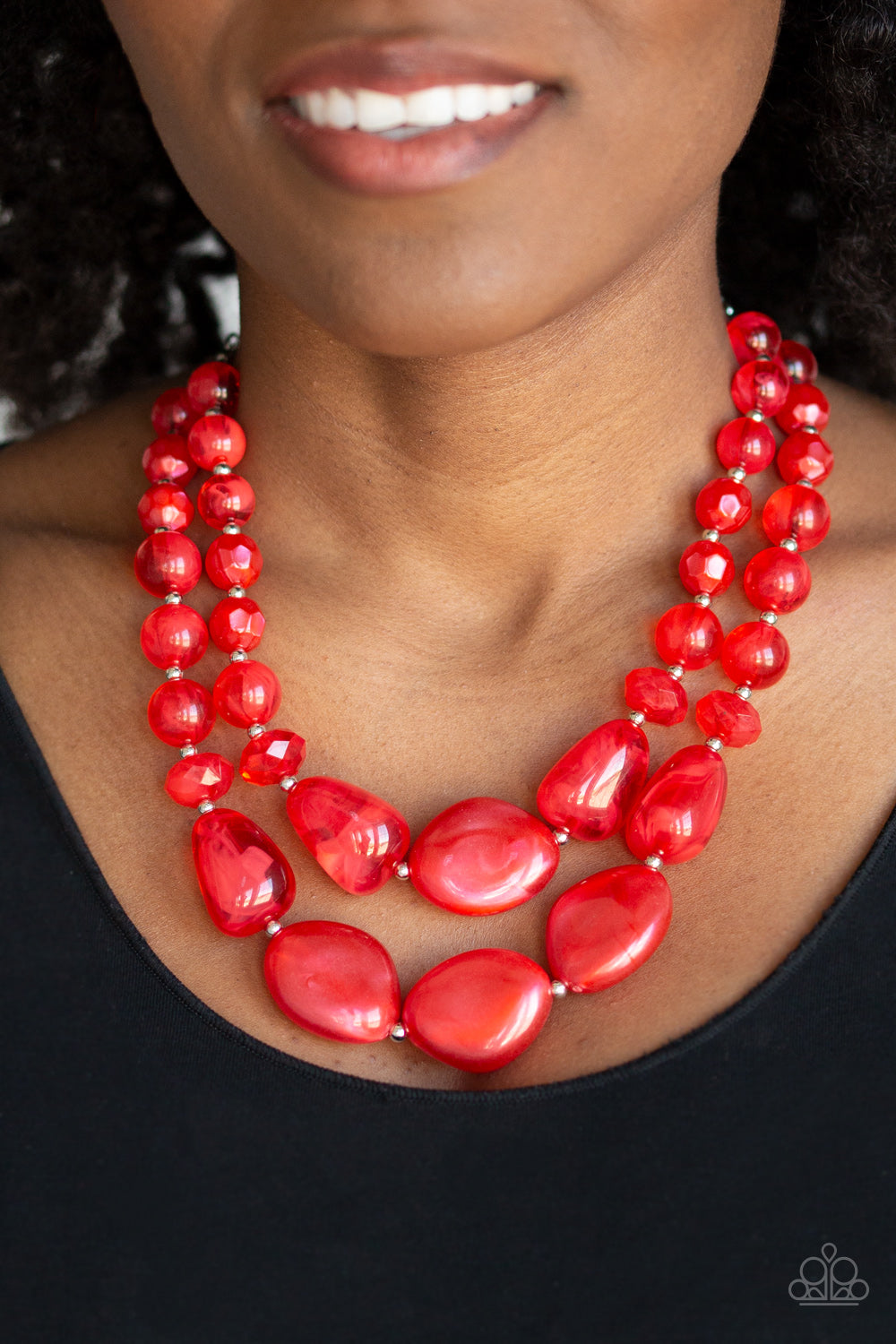 Paparazzi Accessories Beach Glam - Red Necklaces - Lady T Accessories