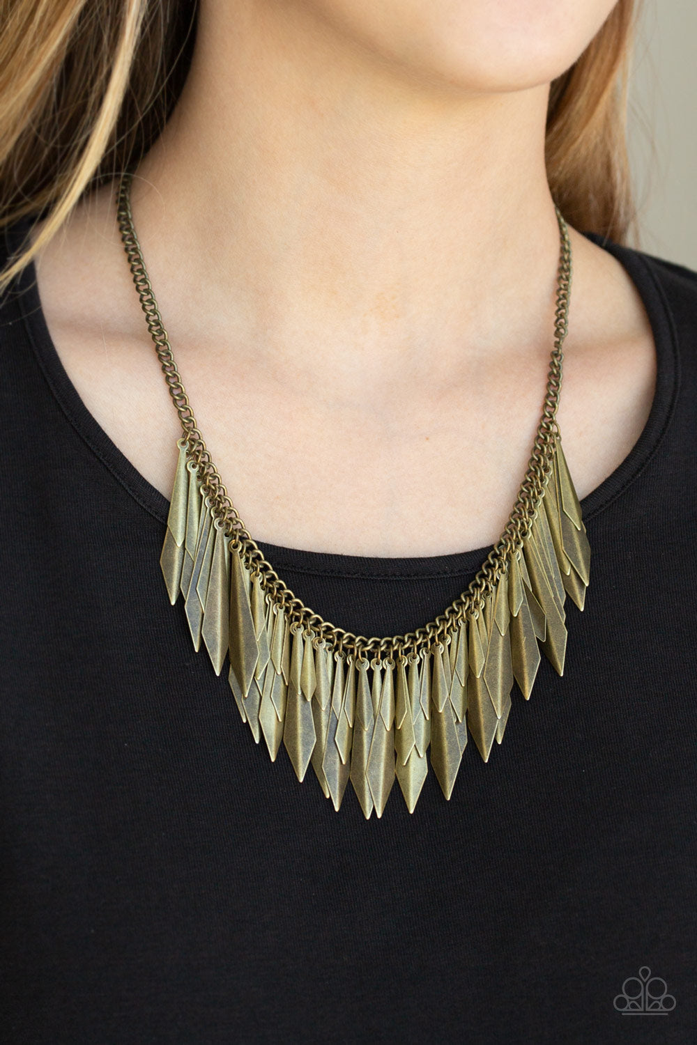 Paparazzi Accessories The Thrill-Seeker - Brass Necklaces - Lady T Accessories