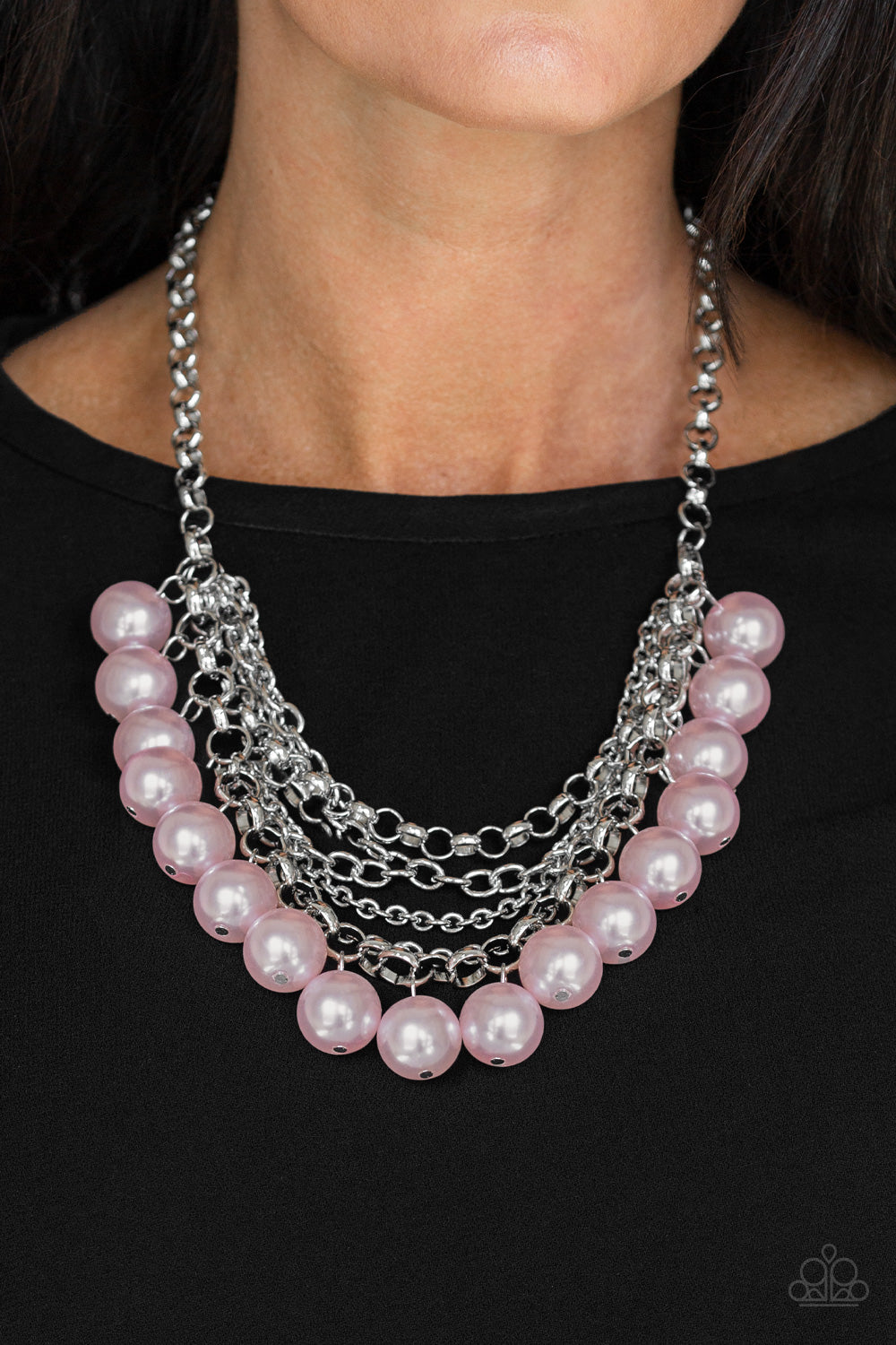 Paparazzi Accessories One-Way WALLSTREET - Pink Necklaces - Lady T Accessories