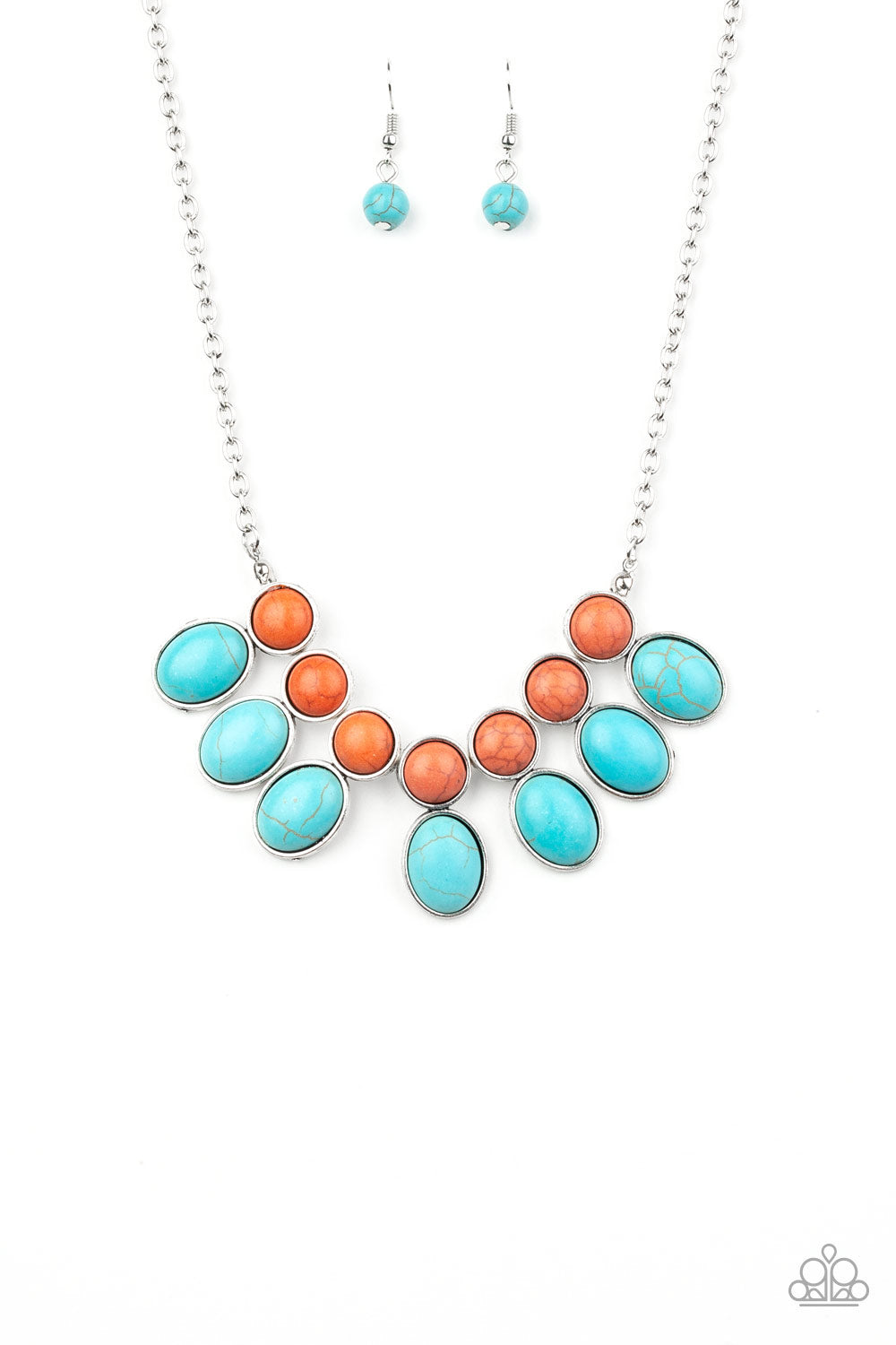 Paparazzi Accessories Environmental Impact - Blue Necklaces - Lady T Accessories
