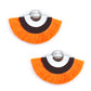 Paparazzi Accessories Fan the FLAMBOYANCE - Orange Earrings - Lady T Accessories