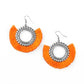 Paparazzi Accessories Fringe Fanatic - Orange Earrings - Lady T Accessories
