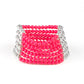 Paparazzi Accessories LAYER it On Thick - Pink Bracelets - Lady T Accessories