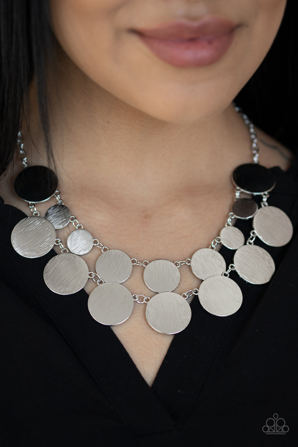 Paparazzi Accessories Stop and Reflect - Silver Necklaces - Lady T Accessories