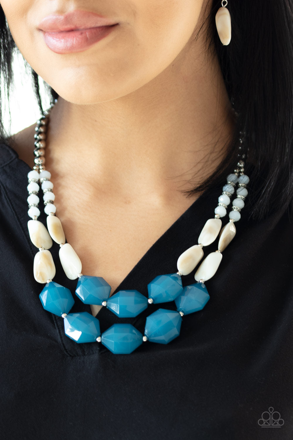Paparazzi Accessories Seacoast Sunset - Blue Necklaces - Lady T Accessories