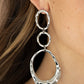 Paparazzi Accessories Radically Rippled - Silver Earrings - Lady T Accessories