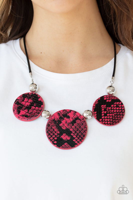 Paparazzi Accessories Viper Pit - Pink Necklaces - Lady T Accessories