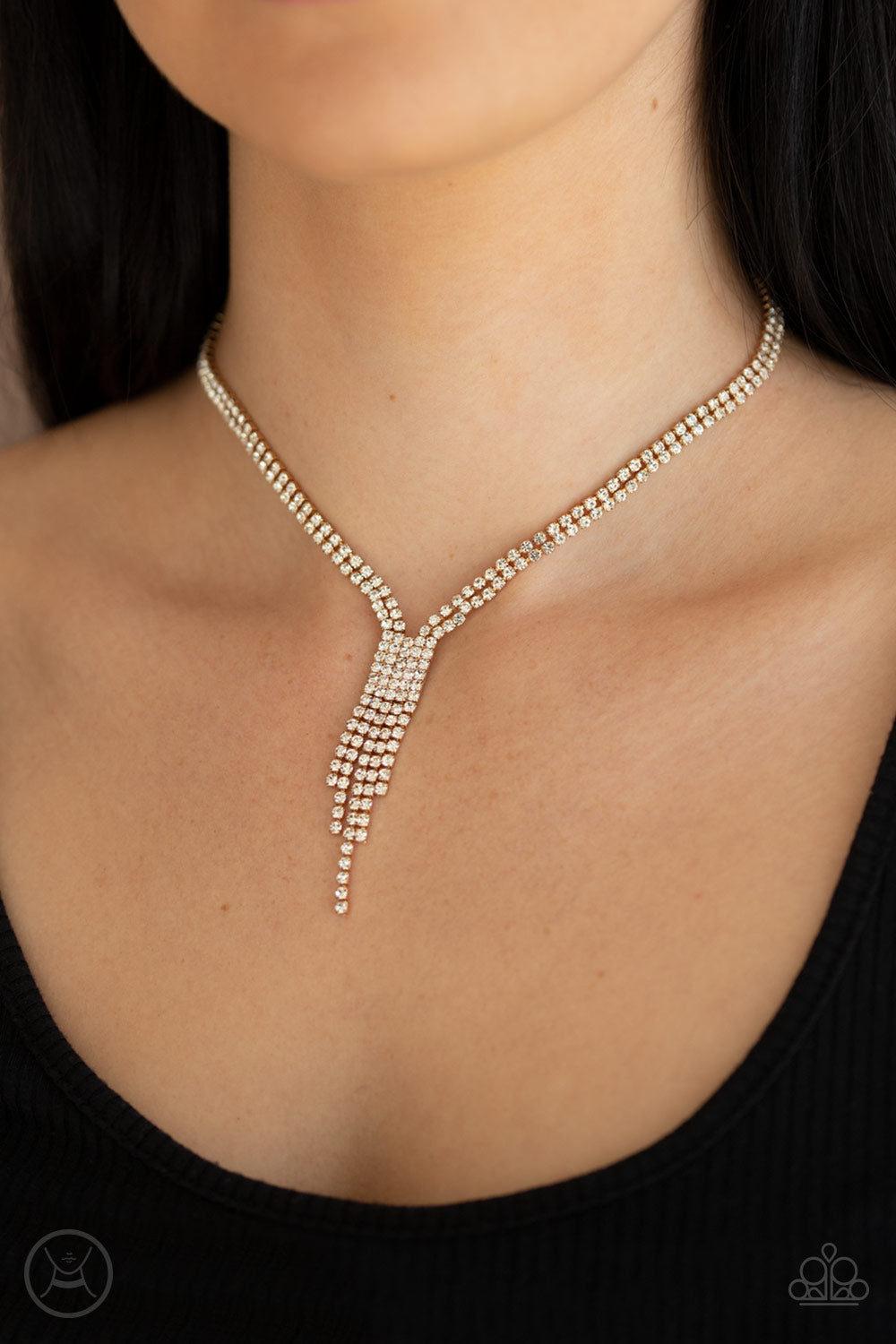 Paparazzi Accessories Double the Diva - Gold Necklaces - Lady T Accessories