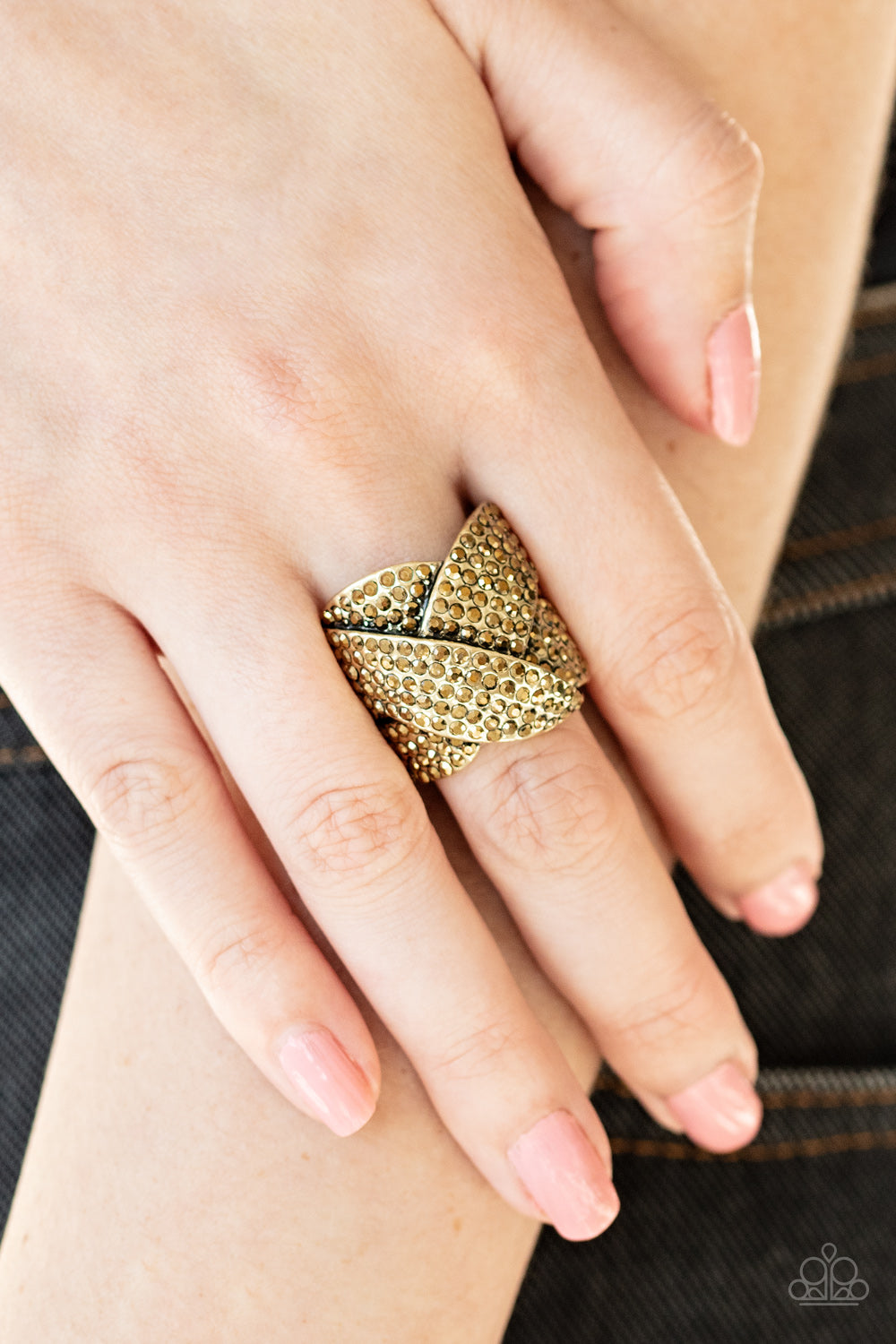 Paparazzi Accessories Scandalous Shimmer - Brass Rings - Lady T Accessories