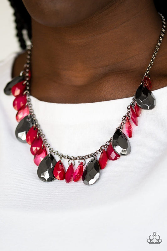 Paparazzi Accessories Hurricane Season - Red Necklaces - Lady T Accessories