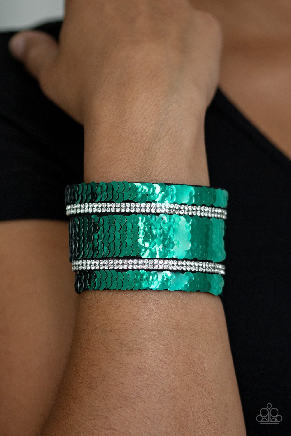 Paparazzi Accessories Mermaid Service - Green Wrap Bracelets - Lady T Accessories