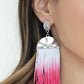 Paparazzi Accessories Rope Them In - Pink Tassels Earrings - Lady T Accessories