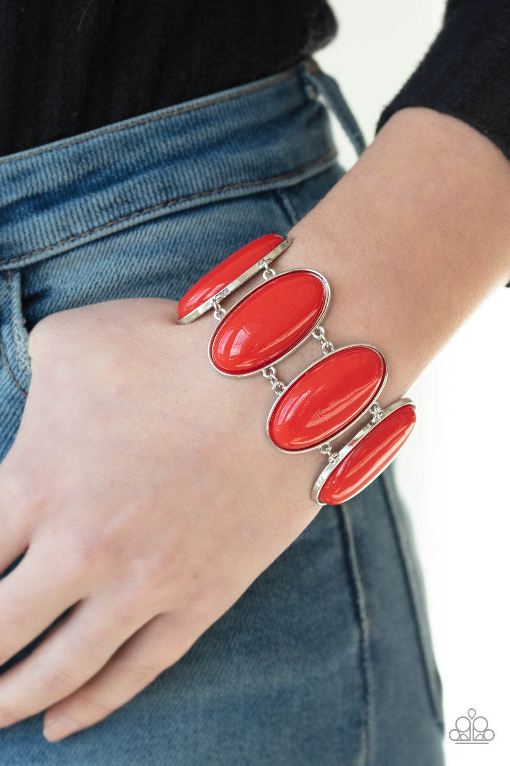 Paparazzi Accessories Power Pop - Red Bracelets - Lady T Accessories