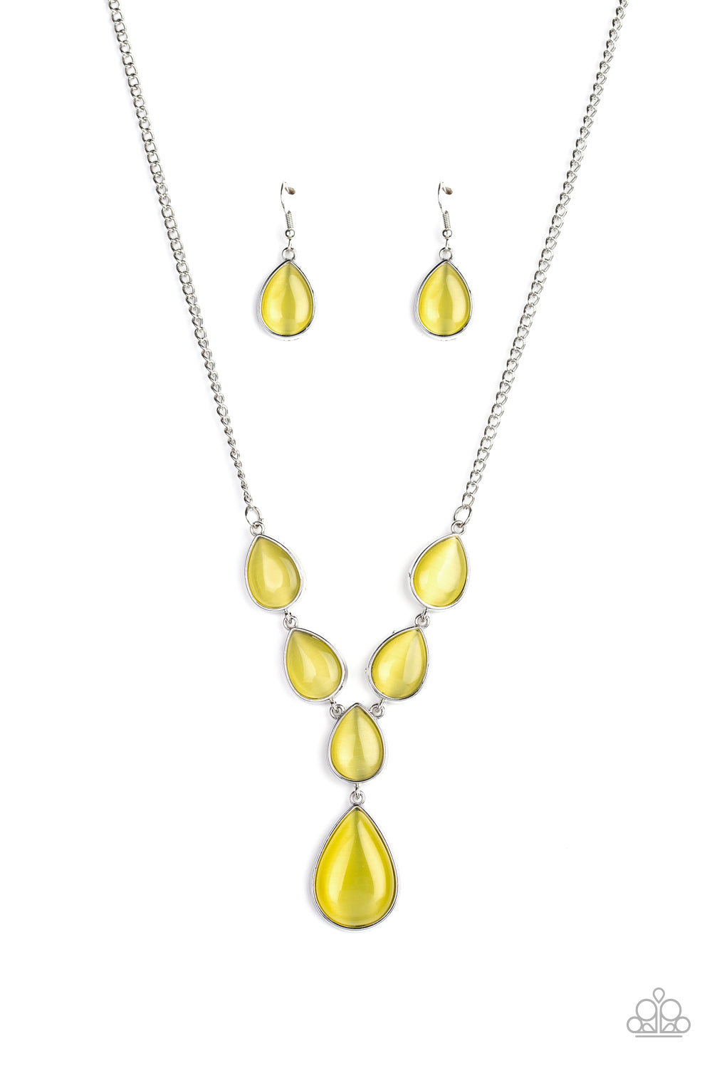 Paparazzi Accessories Dewy Decadence - Yellow Necklaces - Lady T Accessories