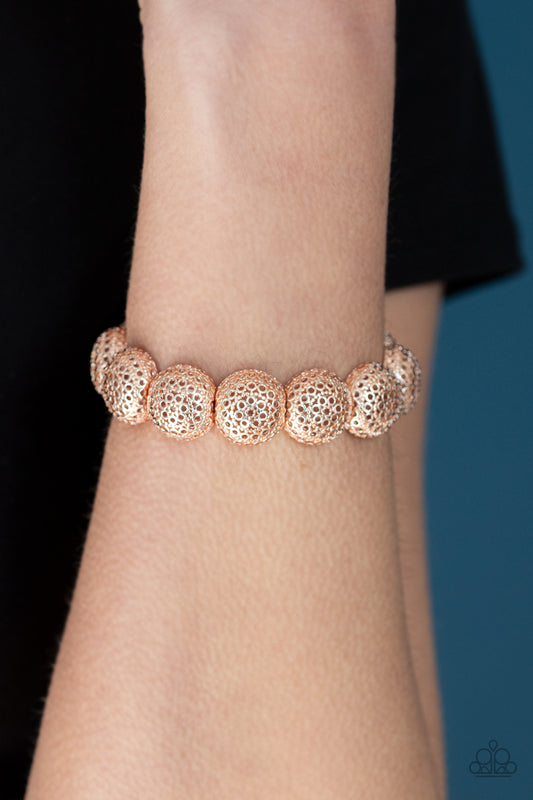Paparazzi Accessories Obviously Ornate - Rose Gold Bracelets - Lady T Accessories