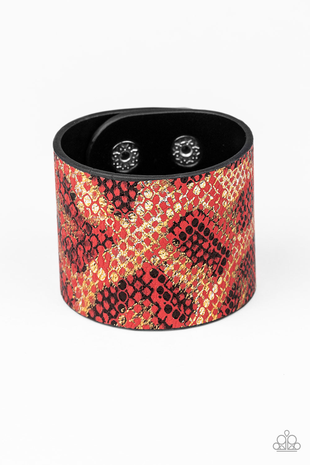 Paparazzi Accessories Serpent Shimmer - Red Bracelets - Lady T Accessories
